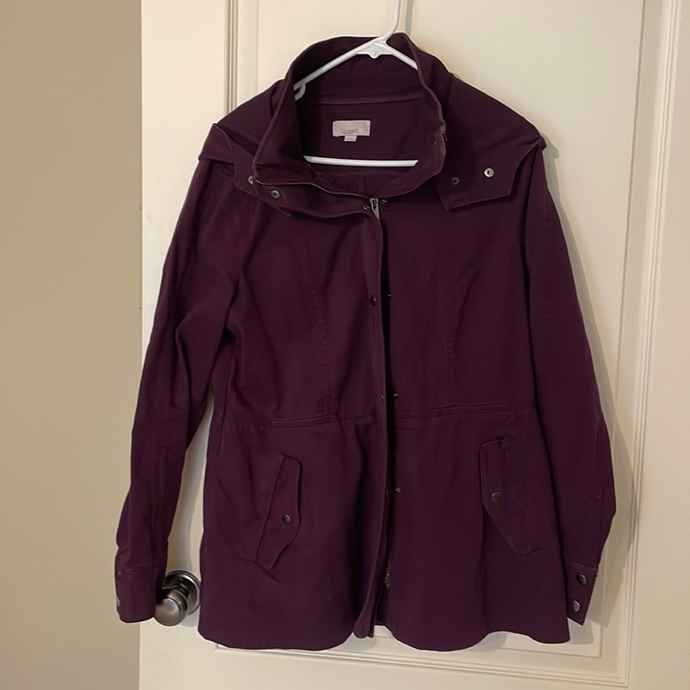 Loft Purple Utility Jacket